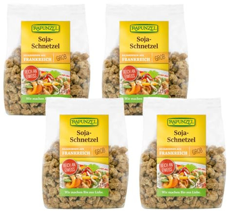 Rapunzel Soja-Schnetzel grob, 4er Pack (4 x 125 g) - Bio