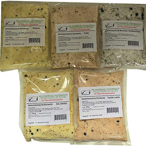 Gewürzmischung für Räucherlake 5 Sorten Probierpaket Set 1