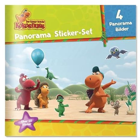 Der kleine Drache Kokosnuss - Panorama Sticker Set