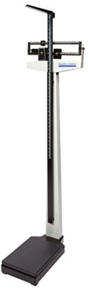 Health o meter 402LB Mechanical Beam Scale, Height Rod, 400 lb. Capacity, 10-1/2 x 14 x 3-1/4 Platform