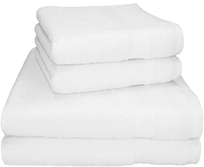 Betz Premium Handtuch Set 4-teilig – 2 Duschtücher 70×140 cm & 2 Handtücher 50×100 cm, 100% Baumwolle 470 g/m², saugstark & weich, Oeko-TEX® Farbe weiß