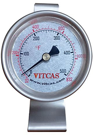 Thermometer for Outdoor Pizza Oven - VITCAS Freestanding Pizza Oven up to 500 C /930 F