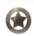 Unbekannt Denix US Deputy Marshal Stern grau Metall Sheriffsternn Cowboy Western Anstecker