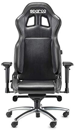 Sparco S00975NRNR R100S Sedia da ufficio, Regolazione lombare micrometrica, colore: nero