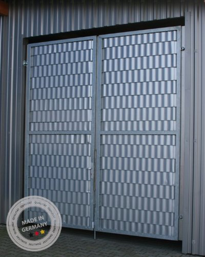 Sichtschutz SIGMA für Doppelstabmatten 26 lfdm in silber, Made in Germany