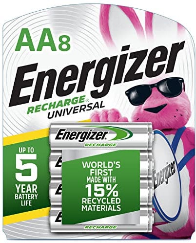 Energizer Recharge Universal, AA, 8 Rechargeable battery