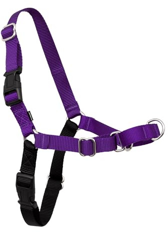 PetSafe Easy Walk Harness, No Pull Dog Harness, Deep Purple, Large
