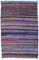 GURU SHOP Leichter Flickenteppich, Flickendecke 100x160 cm - Blau-bunt, Baumwolle, Teppiche, Bodenmatten