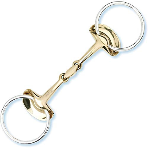 Stübben Gebiss 2262 Golden Wings Trense doppelt gebrochen - 14,5 cm - 14 mm - Sweet Copper