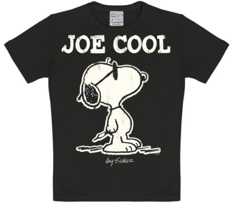 Logoshirt® Peanuts Snoopy Joe Cool Rockstar T-Shirt Kinder | Snoopy mit E-Gitarre-Motiv, lizenziertes Originaldesign, lustiges Comic T-Shirt, bedruckt, 100% Baumwolle, Mädchen und Jungen