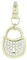 Fossil Damen-Charm Anhänger Schloss Edelstahl IP gold Zirkonia JF00036710