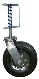 Shepherd Hardware 9798 8-Inch Pneumatic Gate Caster, 200-lb Load Capacity, Black, 8 inch