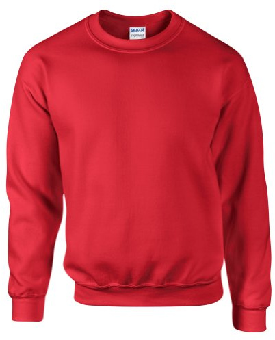 GILDAN DryBlend Adult Set-in Crew Neck Sweatshirt (13 Colours) (XL) (Red)