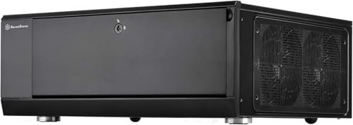 SilverStone SST-GD10B - Grandia HTPC ATX Computer Case, Silent High Airflow Performance, black
