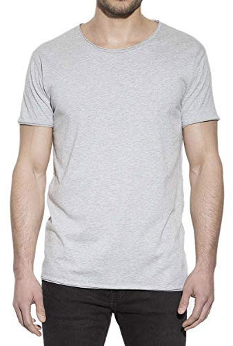 Bread & Boxers T-Shirt mit offenen Kanten Herren