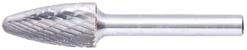 Pferd 21230043 Hartmetall-Frässtifte Form F Rundbogen 0613/3 Z4