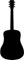 Samunshi® Akustische Gitarre Aufkleber in 8 Größen und 25 Farben (1,6x4cm schwarz)