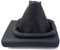 TK-107 SCHALTSACK SCHALTMANSCHETTE Echt Leder Schwarz-Naht Rot