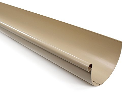 First Plast Gouttière PVC demi-ronde personnalisable-Sable-16-2
