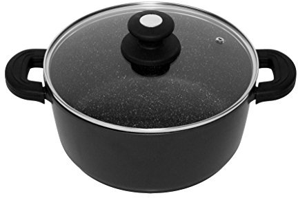 Schumann Professionnel SMA2202400 Black Rock Marmite Revêtement/Fonte d'Aluminium Noir 24 x 24 x 11 cm