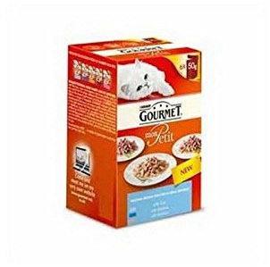 Gourmet Mon Petit Ozean Vielfalt Luxus Nass Katzenfutter Beutel 6 X 50 G (300 G) (Packung mit 2)