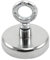Ferrite Recovery Magnet with M10 Eyebolt for Magnet Fishing, Recovery, Retrieval and Treasure Hunting - 80mm dia x 70mm tall - 60kg Pull