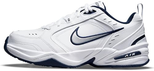 Nike Air Monarch IV Herren T-Shirt - Weiß Metallic Silver Navy, 39.5 EU