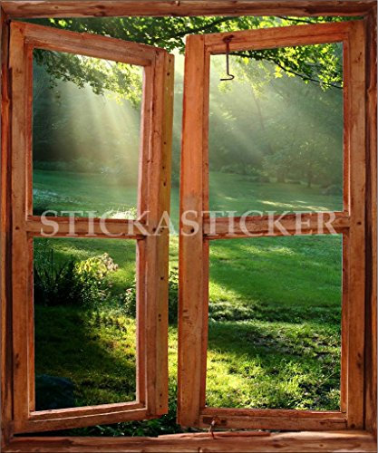 Sticker Trompe l oeil Fenetre 50x60cm F504