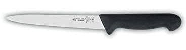 Giesser seit 1776 - Made in Germany - Filiermesser schwarz, Basic Black, Klinge 20 cm, rutschfest, Filetiermesser spülmaschinenfest, rostfrei