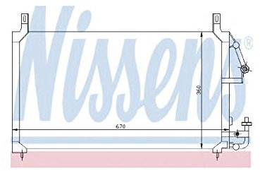 NISSENS 94424 KONDENSATOR KLIMAKÜHLER KLIMAKONDENSATOR ohne Trockner