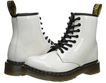 Dr Martens Delaney, Stivali Bambina, Bianco (Blanc (White)), 34