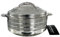 Buckingham Double Wall Stainless Steel Insulated Hot Pot Food Warmer Serving Dish Lidded Casserole Round Hotpot Food Storage 1500 ml