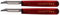 Nogent*** 01210J Lot de 2 Eplucheurs avec 2 Tranchants Lame en INOX 18/8 + Manche en Bois de Charme Merisier