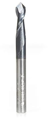 Amana Tool 51651 CNC Solid Carbide 90 Deg 'V' Spiral with AlTiN Coating for Steel & Stainless Steel 3/16 D x 5/8 CH x 3/16 SHK x 2 Inch Long Up-Cut Drill/Router Bit/End Mill