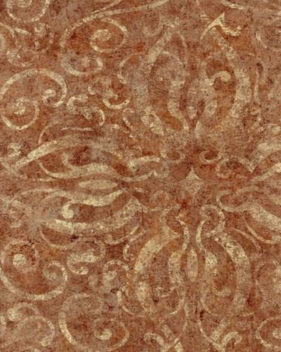 C3009 - Chic Damask Brown, Cream, Grey Wallpaper