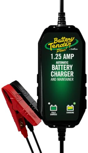 Battery Tender 022-0185G-dl-wh Black 12 Volt 1.25 Amp Plus Battery Charger/Maintainer