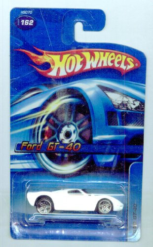 Hot Wheels 2005-162 Ford GT-40 bianco scala 1:64