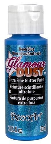 DecoArt Acrylic Paint for Arts and Crafts, Neon Blue, OS