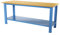 SOGI X3BL-11 Banco da lavoro da 2 metri con piano in legno portata 1000 kg - blu