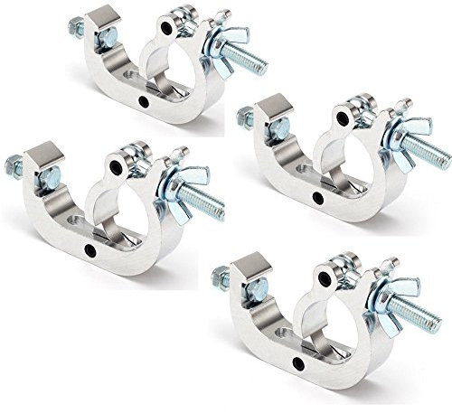 MFL. C226 350 lbs Bühnenlichtklemme C Klemme Trigger Clamp Tragkraft Aluminium Traversen Klemme für DJ-Beleuchtung Traversen (4 Stück)