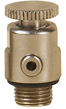 Cast Iron Radiators Luxury Bleed Valve - Brushed Nickel
