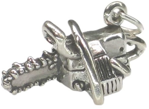 Maldon Jewellery Chainsaw sterling silver charm .925 x 1 Chain Saw Chainsaws charms