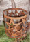 Rostikal | Edelrost Windlicht Stern mit Glaseinsatz, rostige Weihnachtsdeko aus Metall | 18 cm x 20 cm