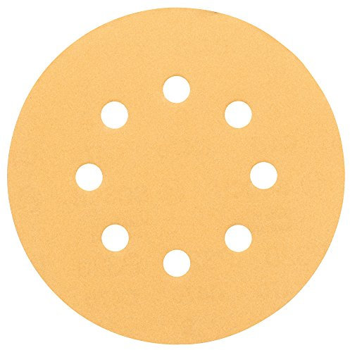 Bosch Professional Schleifblatt für Exzenterschleifer Holz und Farbe (50 Stück, Ø 125 mm, Körnung 150, C470), Beige, 2608621000