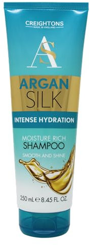 Creightons Argan Silk Moisture Rich Shampoo (250ml) - Professionally Formulated with Argan Oil from Morocco, Replenishes Moisture for Strength & Shine, For All Hair Types