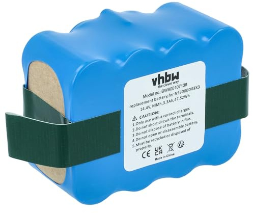 vhbw Batterie Compatible avec Candy Hoover RBC001011 | RBC002011, RBC003011, RBC003021, RBC0035011 aspirateur (3300mAh, 14,4V, NiMH)