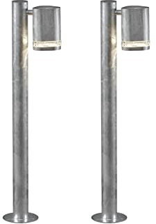 2er-Set Wegeleuchten MODENA galv. Stahl, GU10, Höhe 70 cm, IP44; Konstsmide 7517-320