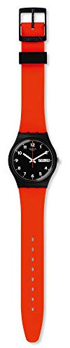 Swatch Mixte Analogique Quartz Montre avec Bracelet en Silicone GB754