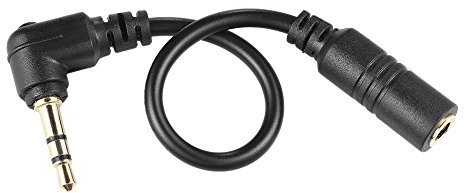 Andoer Microphone Adapter Cable Smartphone Cellphone Microphone Mic to PC Computer DSLR Camera Adapter