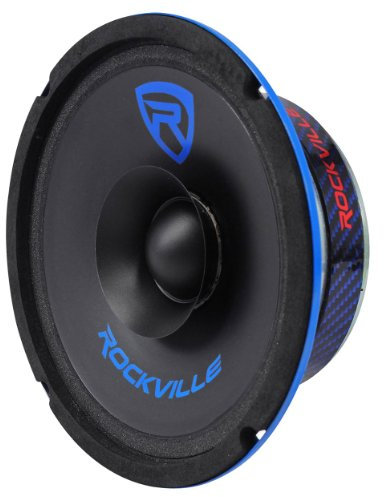 Rockville RM64SP - Altavoz de rango medio de rango medio de 6.5 pulgadas, 120 W, cumple con la CEA, 4 ohmios